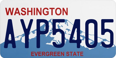 WA license plate AYP5405