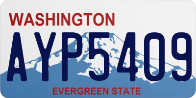 WA license plate AYP5409