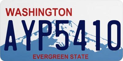 WA license plate AYP5410