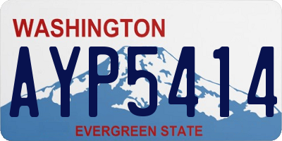 WA license plate AYP5414