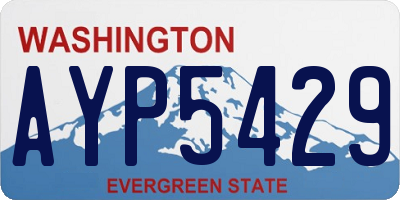 WA license plate AYP5429
