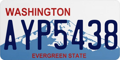 WA license plate AYP5438