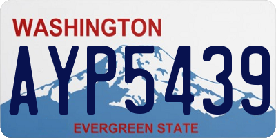 WA license plate AYP5439