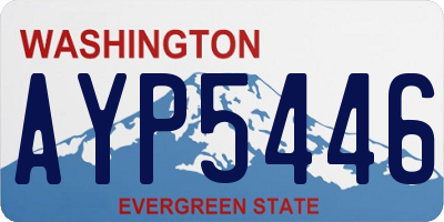 WA license plate AYP5446