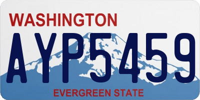 WA license plate AYP5459