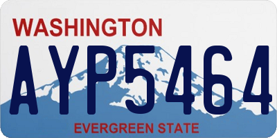 WA license plate AYP5464
