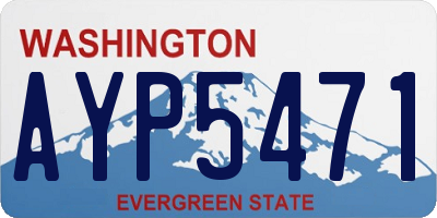 WA license plate AYP5471
