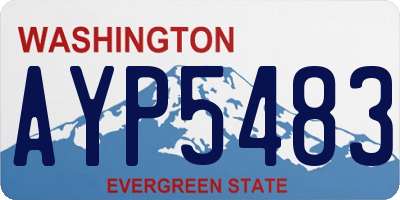 WA license plate AYP5483