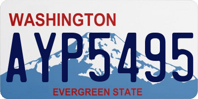 WA license plate AYP5495