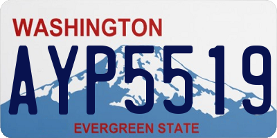 WA license plate AYP5519