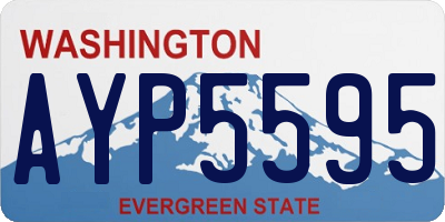 WA license plate AYP5595