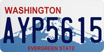 WA license plate AYP5615