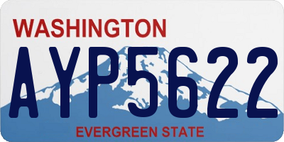 WA license plate AYP5622