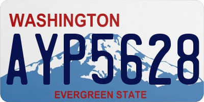 WA license plate AYP5628
