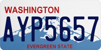 WA license plate AYP5657