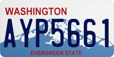 WA license plate AYP5661