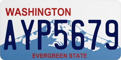 WA license plate AYP5679