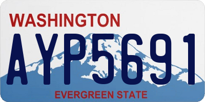 WA license plate AYP5691