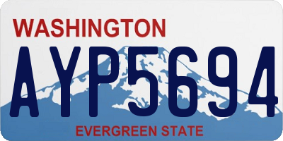 WA license plate AYP5694