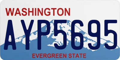 WA license plate AYP5695