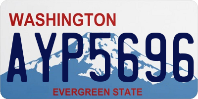 WA license plate AYP5696