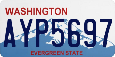 WA license plate AYP5697