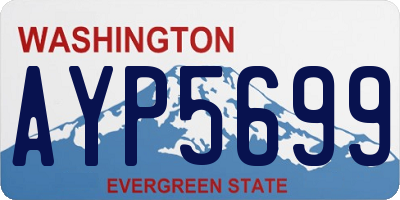 WA license plate AYP5699