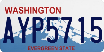 WA license plate AYP5715
