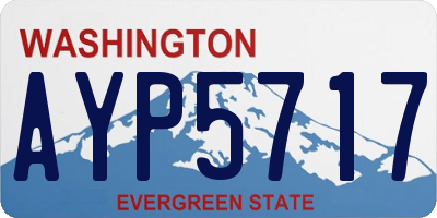 WA license plate AYP5717