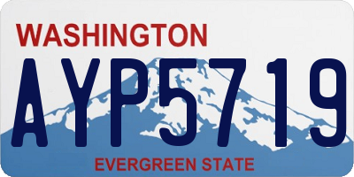 WA license plate AYP5719