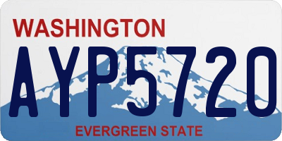 WA license plate AYP5720