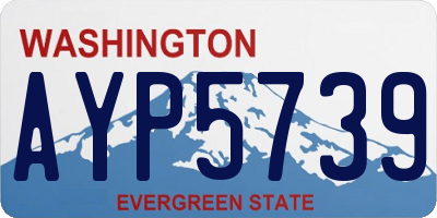 WA license plate AYP5739
