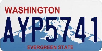 WA license plate AYP5741