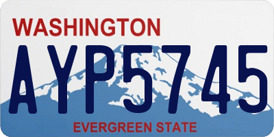 WA license plate AYP5745