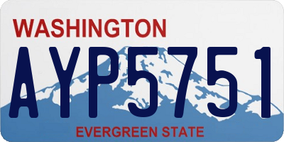 WA license plate AYP5751
