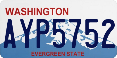WA license plate AYP5752