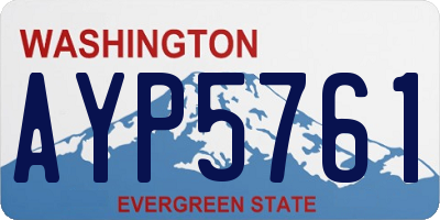 WA license plate AYP5761