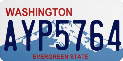 WA license plate AYP5764