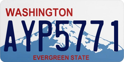 WA license plate AYP5771