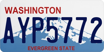WA license plate AYP5772