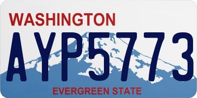 WA license plate AYP5773