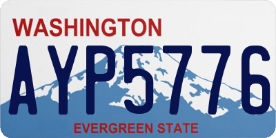 WA license plate AYP5776