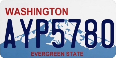 WA license plate AYP5780