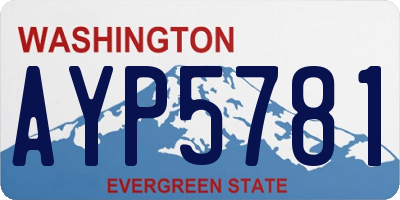 WA license plate AYP5781