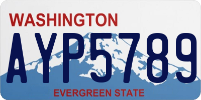 WA license plate AYP5789