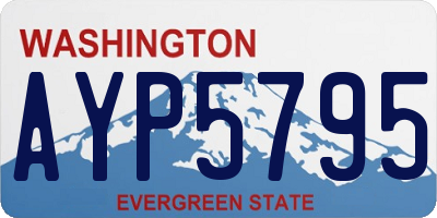WA license plate AYP5795