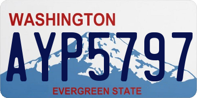 WA license plate AYP5797