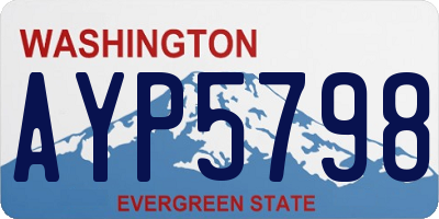 WA license plate AYP5798