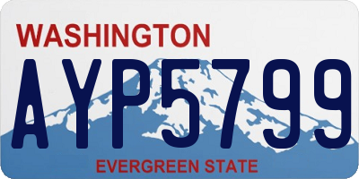 WA license plate AYP5799