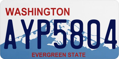 WA license plate AYP5804